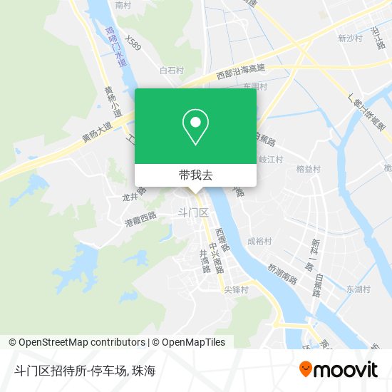斗门区招待所-停车场地图