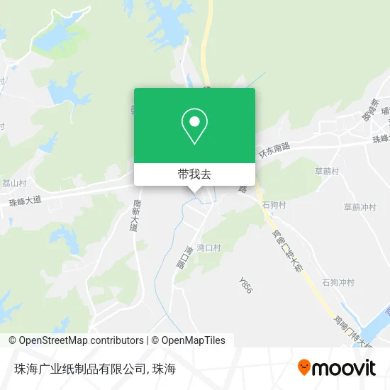 珠海广业纸制品有限公司地图
