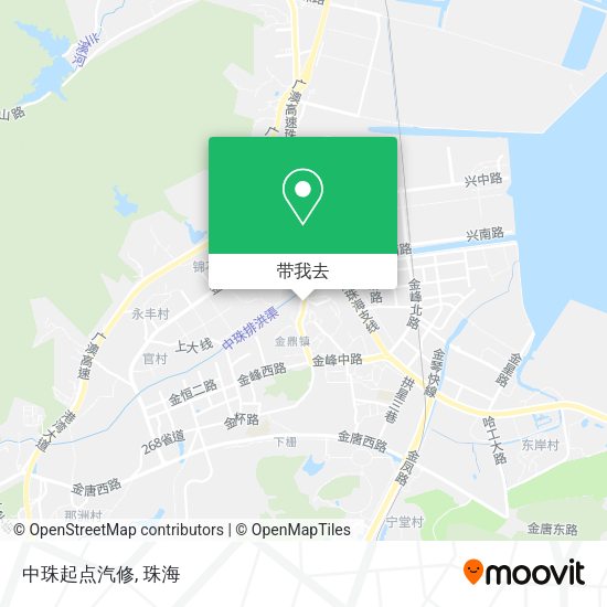 中珠起点汽修地图
