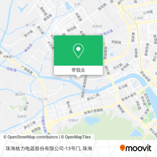 珠海格力电器股份有限公司-13号门地图