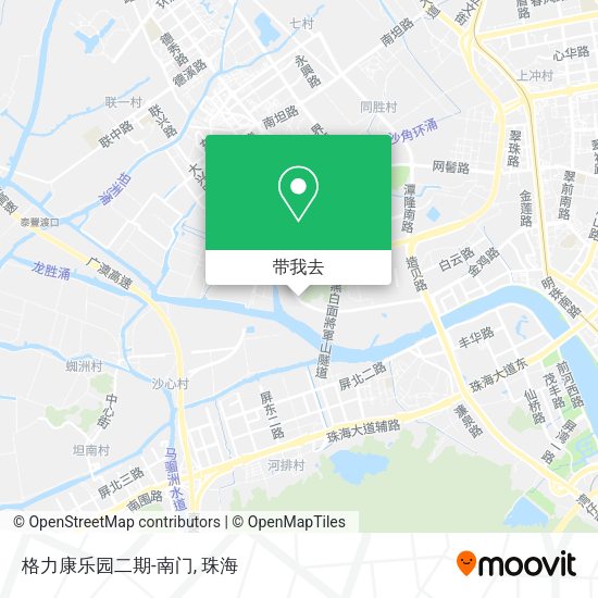 格力康乐园二期-南门地图