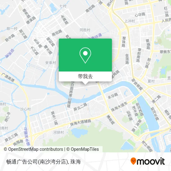 畅通广告公司(南沙湾分店)地图
