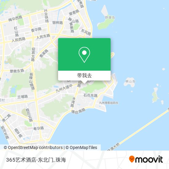 365艺术酒店-东北门地图