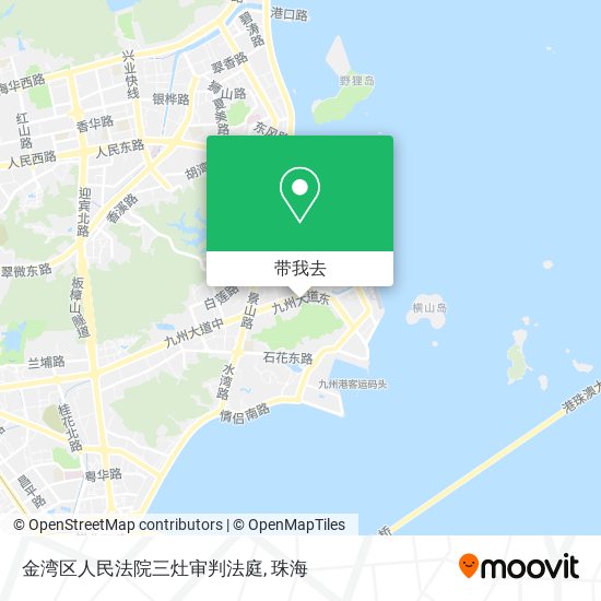 金湾区人民法院三灶审判法庭地图