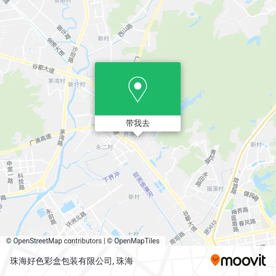 珠海好色彩盒包装有限公司地图