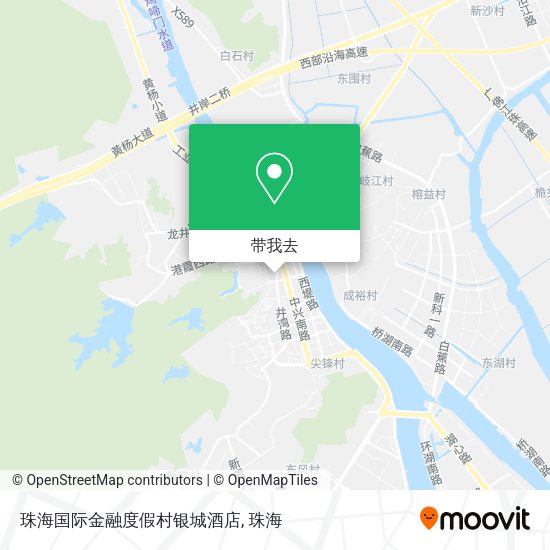 珠海国际金融度假村银城酒店地图