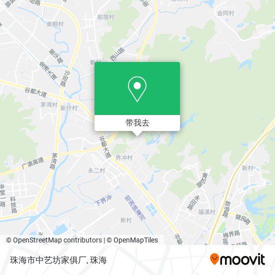珠海市中艺坊家俱厂地图