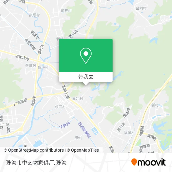 珠海市中艺坊家俱厂地图
