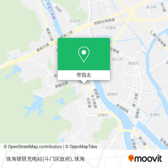 珠海驿联充电站(斗门区政府)地图