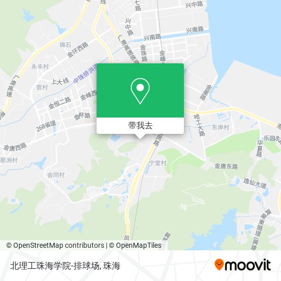 北理工珠海学院-排球场地图
