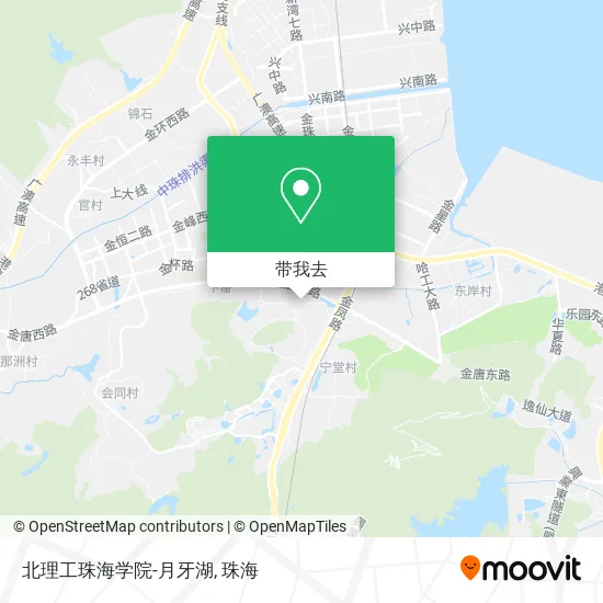 北理工珠海学院-月牙湖地图