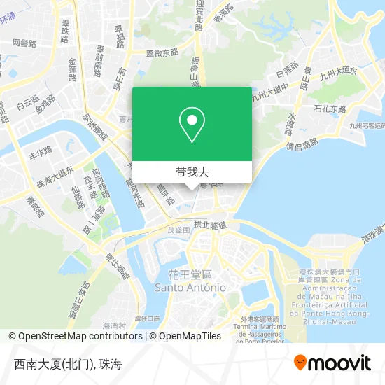 西南大厦(北门)地图