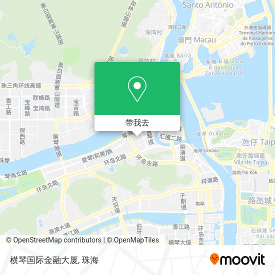 横琴国际金融大厦地图