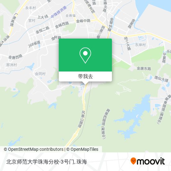 北京师范大学珠海分校-3号门地图