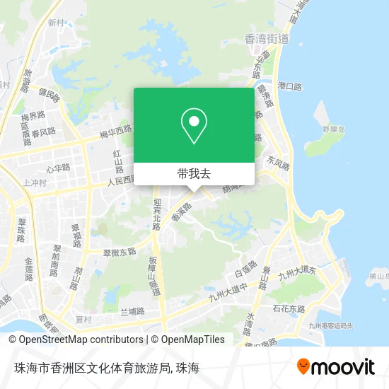 珠海市香洲区文化体育旅游局地图