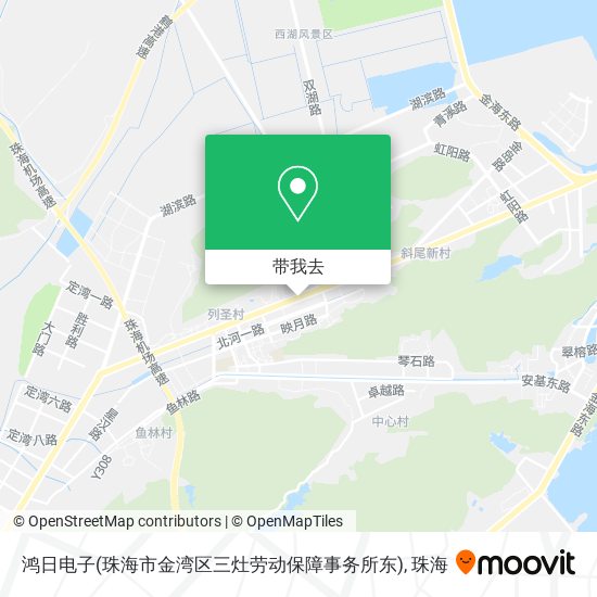 鸿日电子(珠海市金湾区三灶劳动保障事务所东)地图