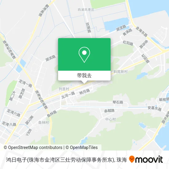 鸿日电子(珠海市金湾区三灶劳动保障事务所东)地图