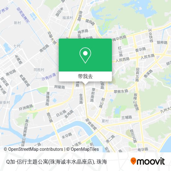 Q加·侣行主题公寓(珠海诚丰水晶座店)地图