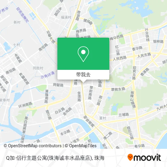 Q加·侣行主题公寓(珠海诚丰水晶座店)地图