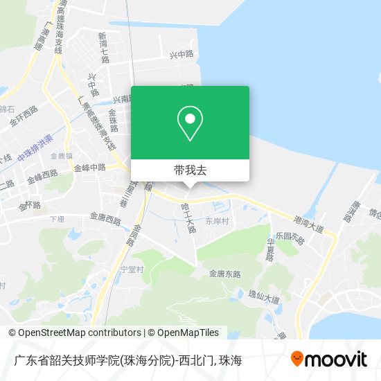 广东省韶关技师学院(珠海分院)-西北门地图