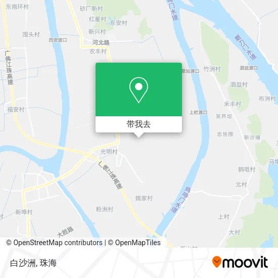 白沙洲地图
