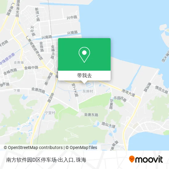 南方软件园D区停车场-出入口地图