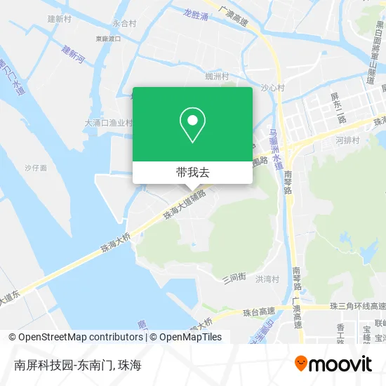 南屏科技园-东南门地图