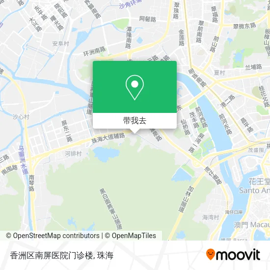 香洲区南屏医院门诊楼地图