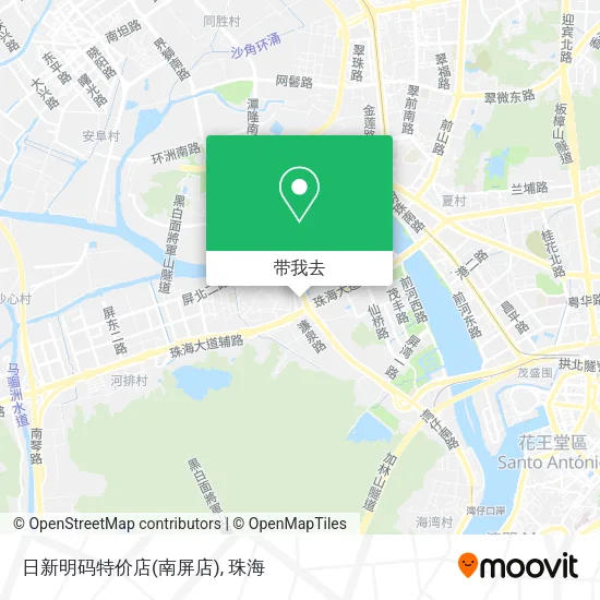 日新明码特价店(南屏店)地图