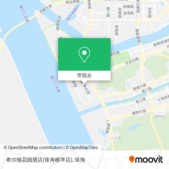 希尔顿花园酒店(珠海横琴店)地图
