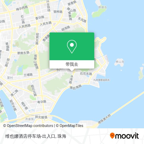 维也娜酒店停车场-出入口地图