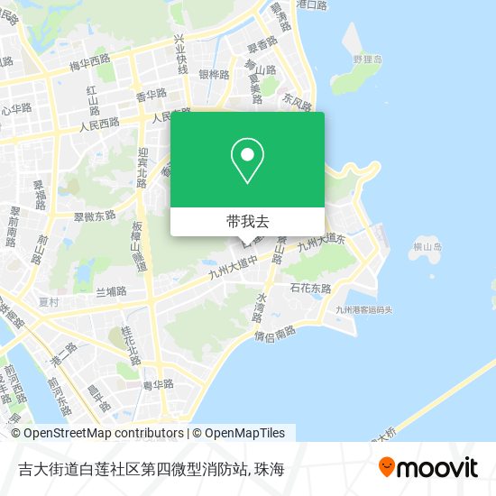 吉大街道白莲社区第四微型消防站地图