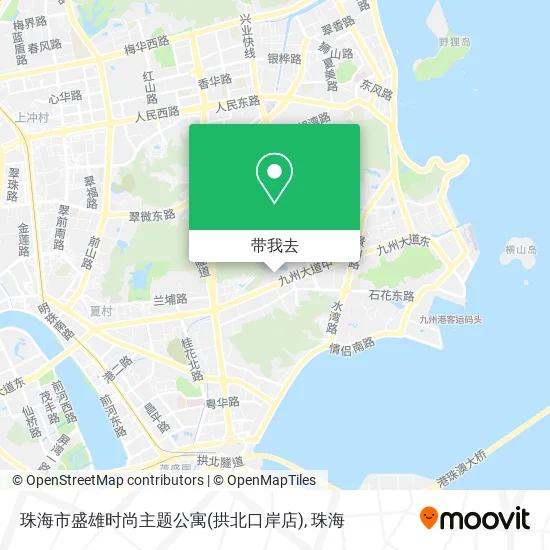 珠海市盛雄时尚主题公寓(拱北口岸店)地图