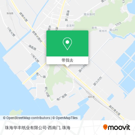 珠海华丰纸业有限公司-西南门地图