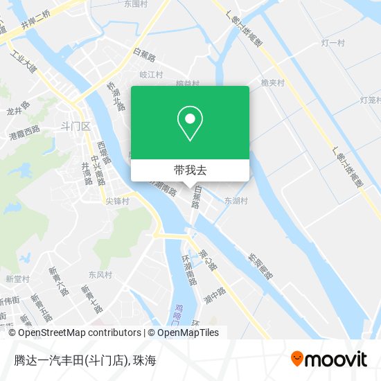 腾达一汽丰田(斗门店)地图