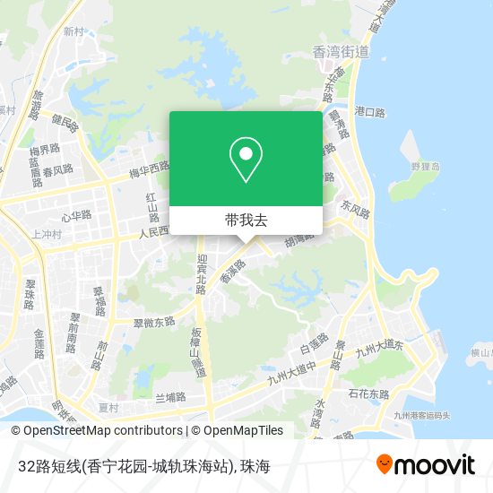 32路短线(香宁花园-城轨珠海站)地图