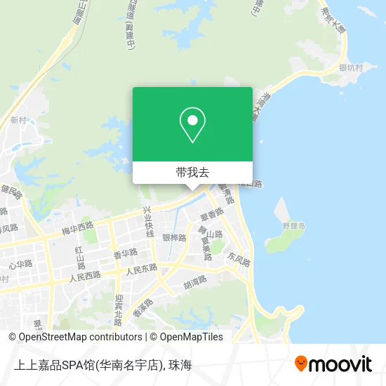 上上嘉品SPA馆(华南名宇店)地图