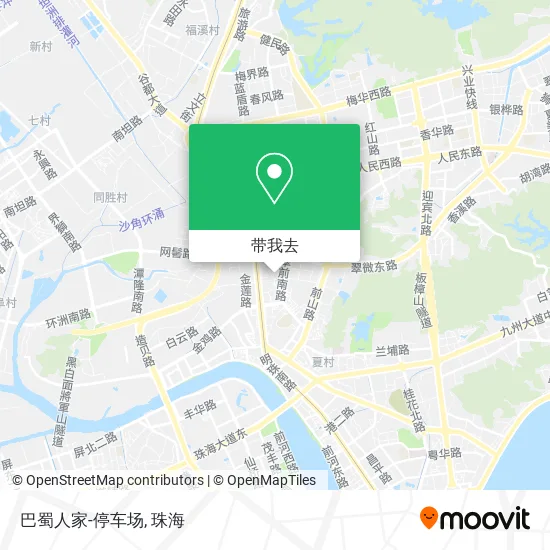 巴蜀人家-停车场地图