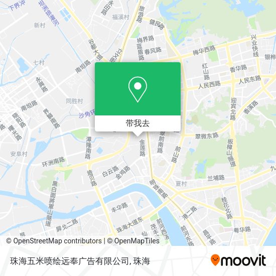 珠海五米喷绘远奉广告有限公司地图