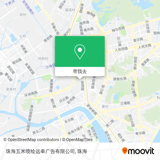 珠海五米喷绘远奉广告有限公司地图