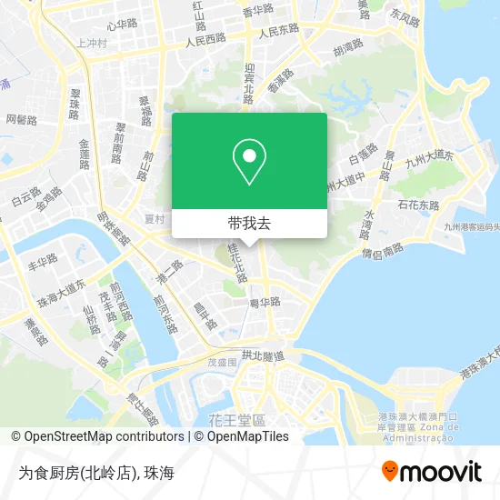 为食厨房(北岭店)地图