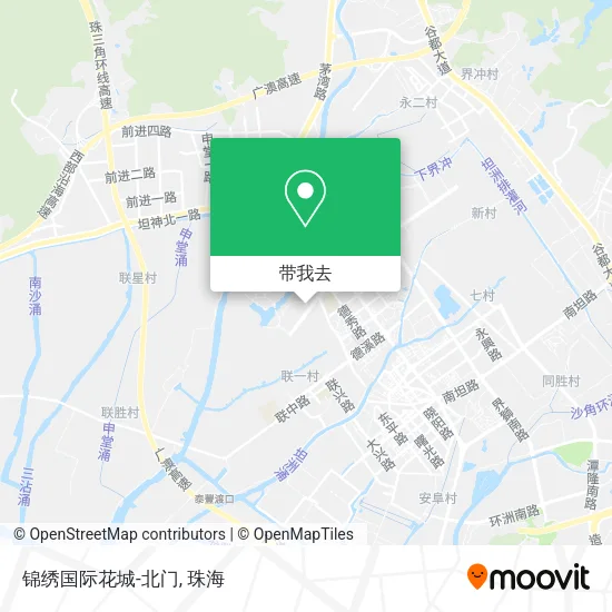锦绣国际花城-北门地图