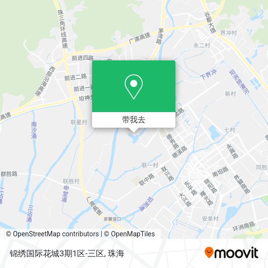 锦绣国际花城3期1区-三区地图