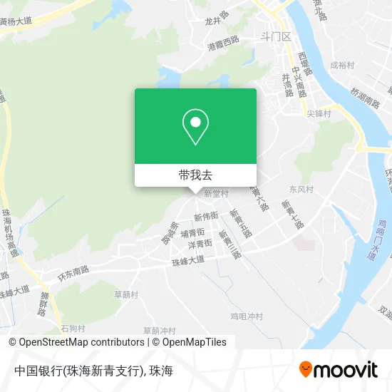 中国银行(珠海新青支行)地图