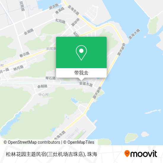 松林花园主题民宿(三灶机场吉珠店)地图