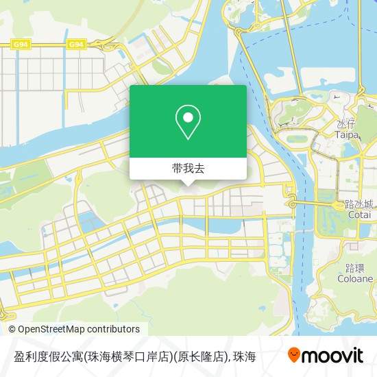 盈利度假公寓(珠海横琴口岸店)(原长隆店)地图