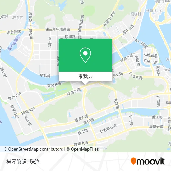 横琴隧道地图