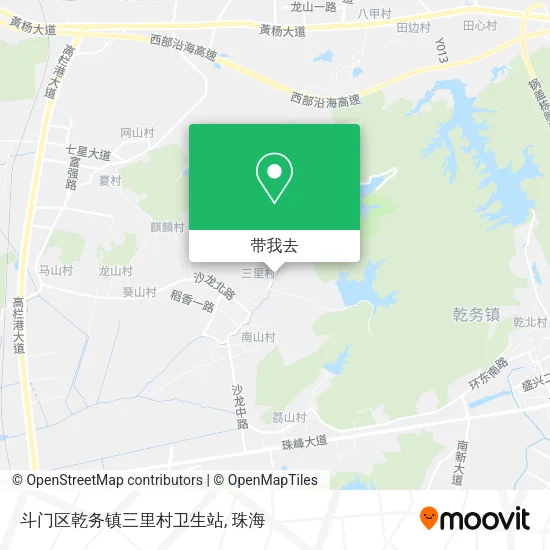 斗门区乾务镇三里村卫生站地图