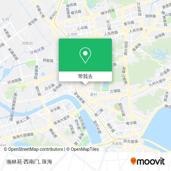 瀚林苑-西南门地图