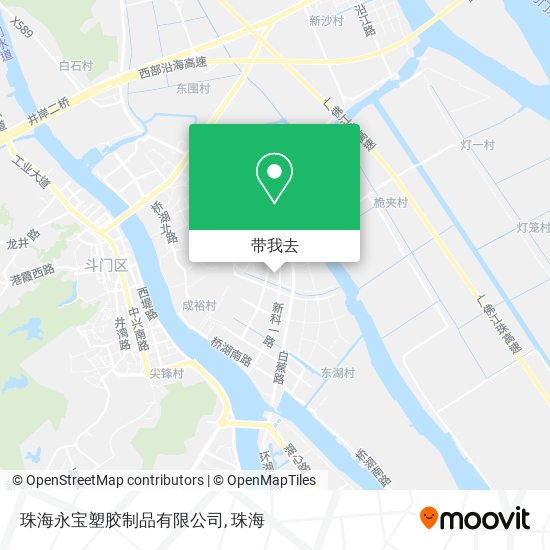 珠海永宝塑胶制品有限公司地图